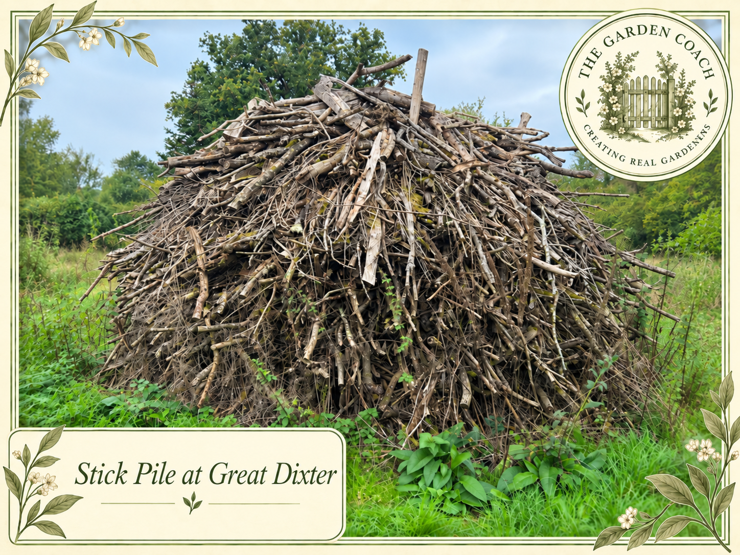 Vintage Garden Stick Pile at Great Dixter